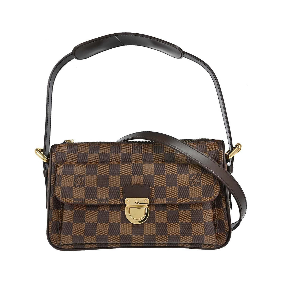 Louis Vuitton Ravello Damier, Brown, Canvas, Handbag