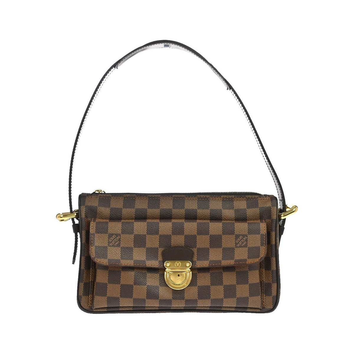 Louis Vuitton Ravello Damier Ebene, Brown, Canvas, Shoulder Bag