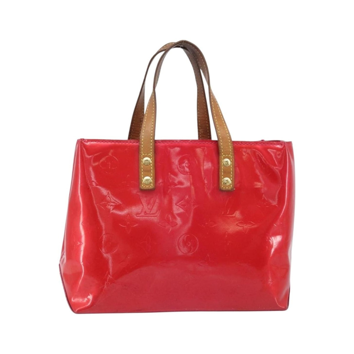 Louis Vuitton Reade Monogram Vernis, Pink, Patent Leather, Handbag