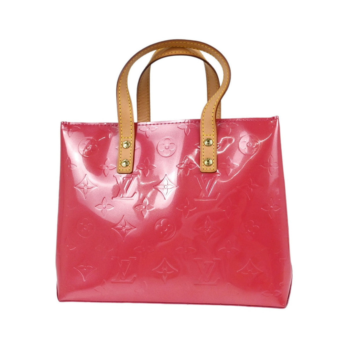 Louis Vuitton Reade Monogram Vernis, Pink, Patent Leather, Handbag