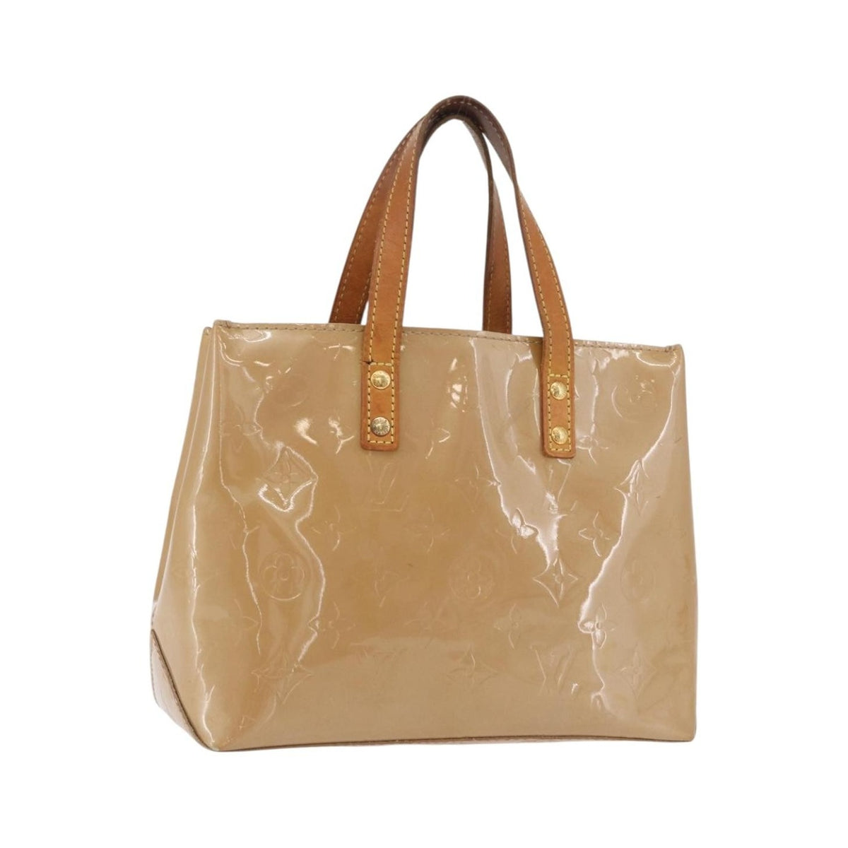 Louis Vuitton Reade Monogram Vernis, Brown, Patent Leather, Handbag