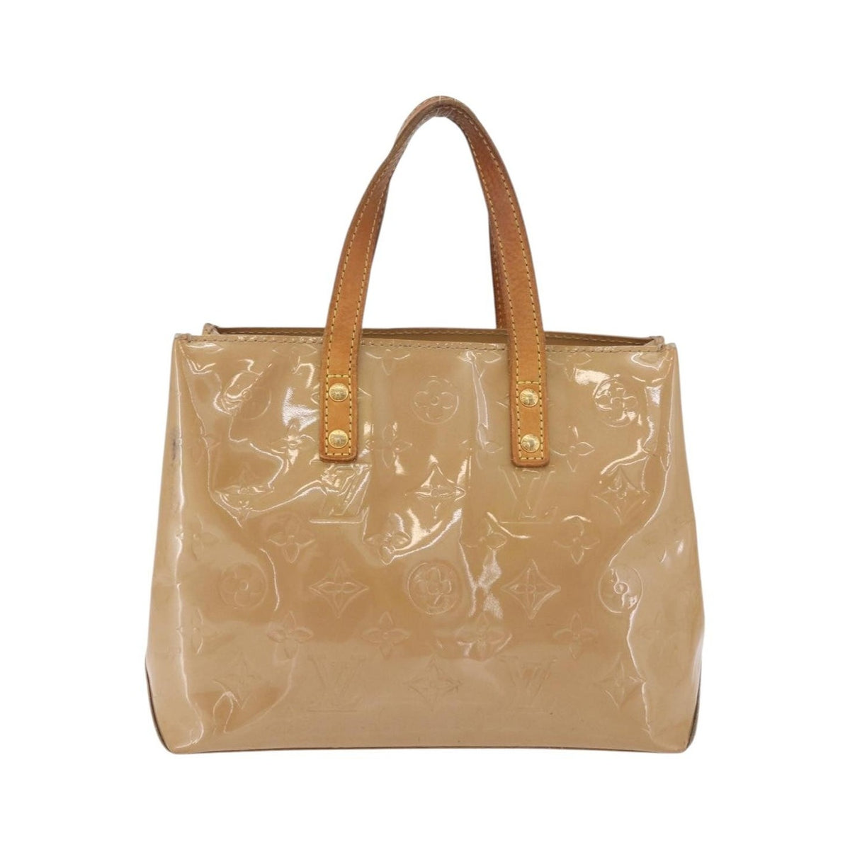 Louis Vuitton Reade Monogram Vernis, Brown, Patent Leather, Handbag