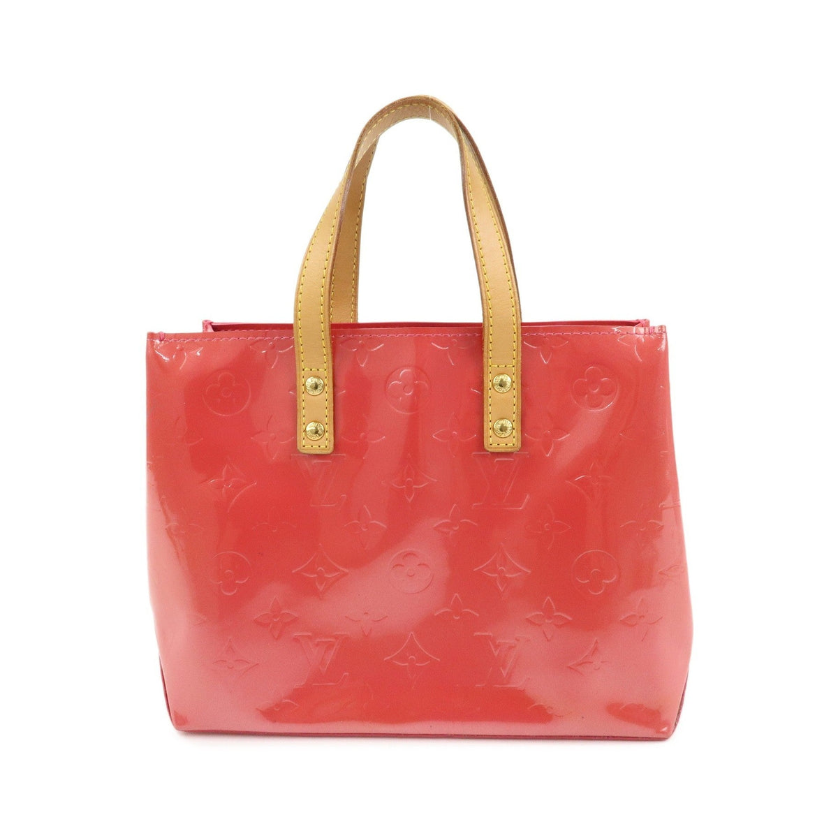 Louis Vuitton Reade Monogram Vernis, Pink, Patent Leather, Handbag