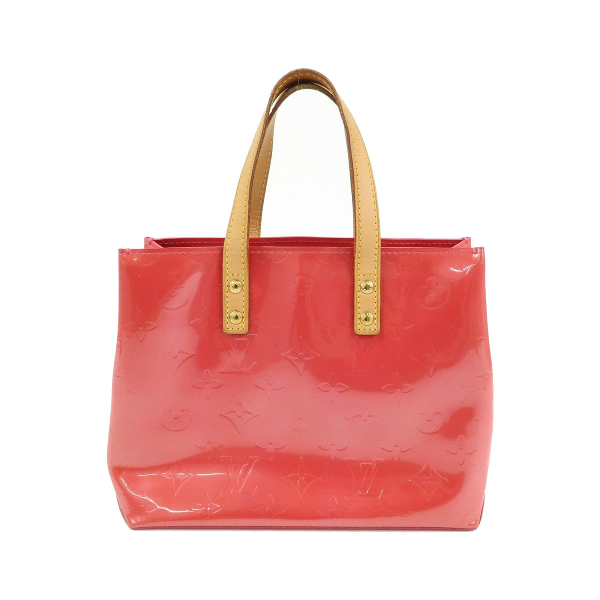 Louis Vuitton Reade Monogram Vernis, Pink, Patent Leather, Handbag