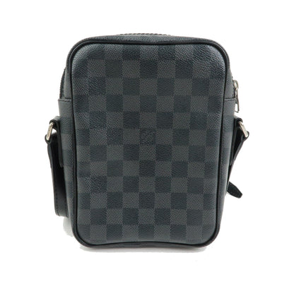 Louis Vuitton Rem Damier Graphite, Black, Canvas, Handbag