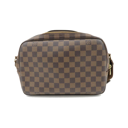 Louis Vuitton Reporter Damier, Brown, Canvas, Shoulder Bag