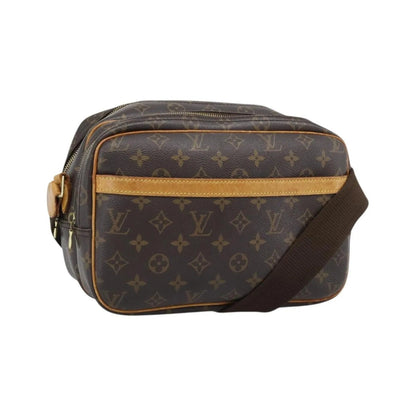 Louis Vuitton Reporter Monogram, Brown, Canvas, Shoulder Bag