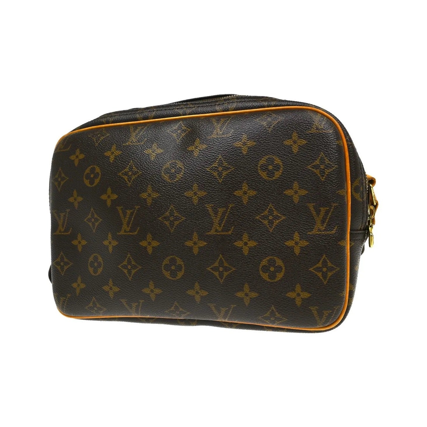 Louis Vuitton Reporter Monogram, Brown, Canvas, Shoulder Bag