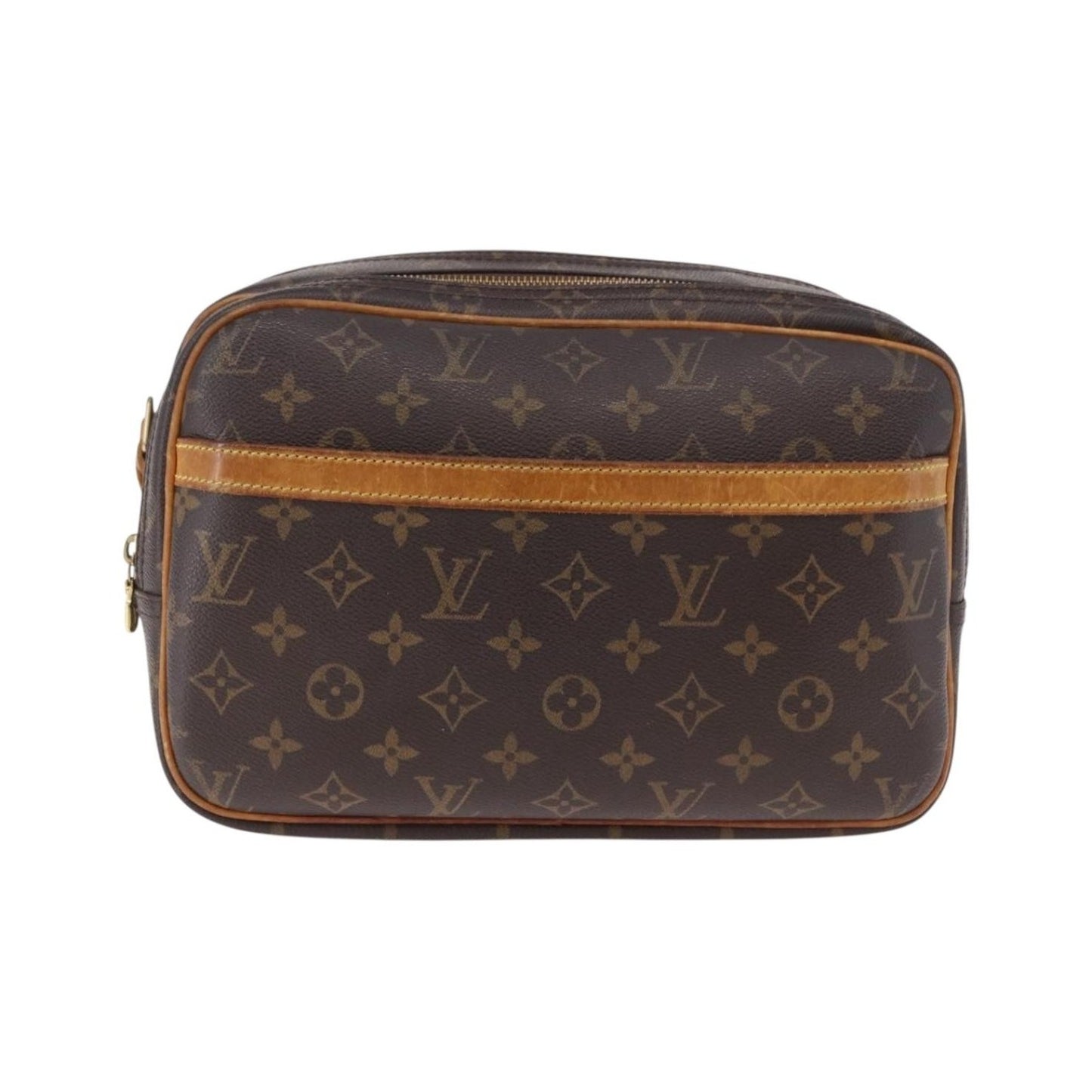 Louis Vuitton Reporter Monogram, Brown, Canvas, Shoulder Bag