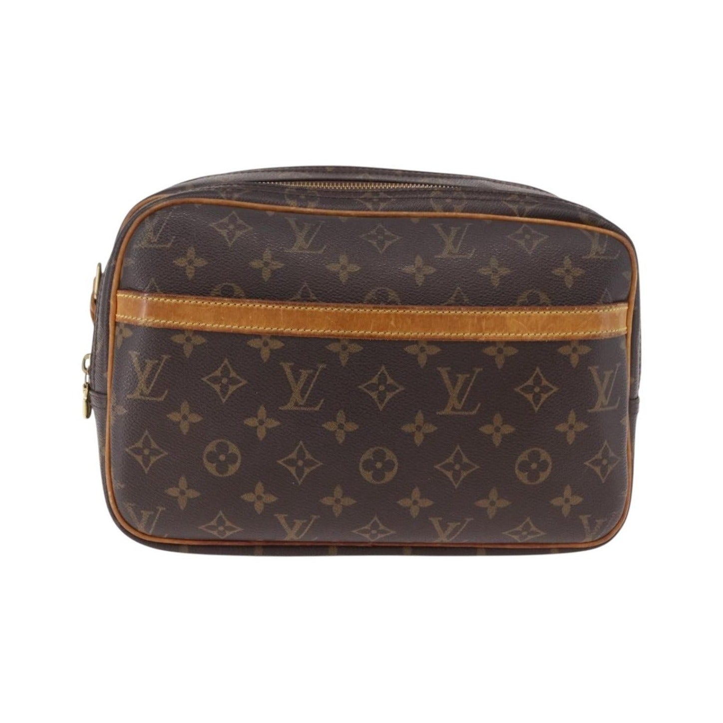 Louis Vuitton Reporter Monogram, Brown, Canvas, Shoulder Bag