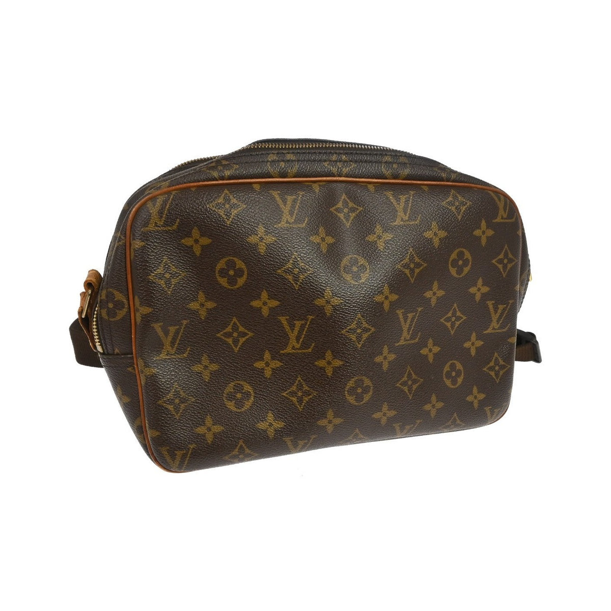 Louis Vuitton Reporter Monogram, Brown, Canvas, Shoulder Bag