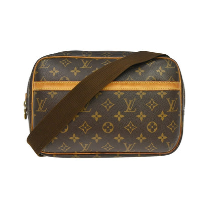 Louis Vuitton Reporter Monogram Canvas, Brown, Canvas, Shoulder Bag