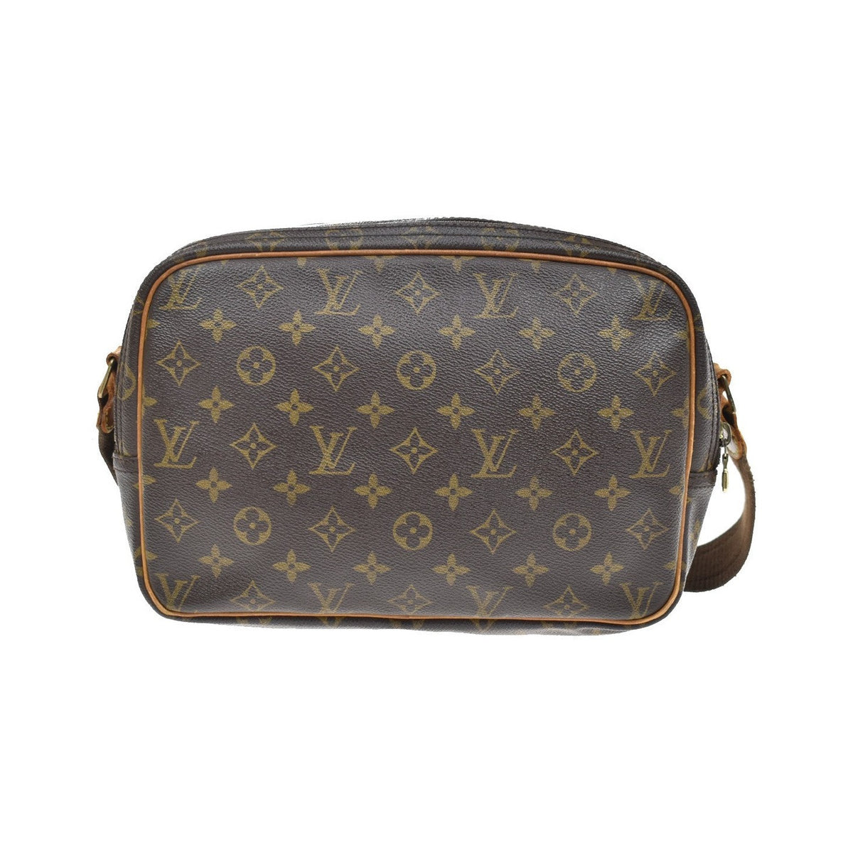 Louis Vuitton Reporter Monogram Canvas, Brown, Canvas, Shoulder Bag