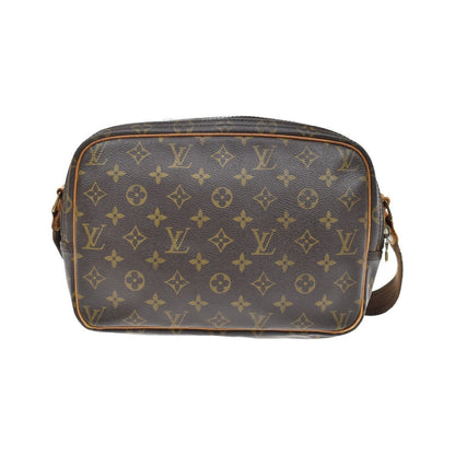 Louis Vuitton Reporter Monogram Canvas, Brown, Canvas, Shoulder Bag