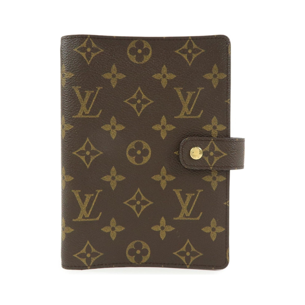 Louis Vuitton Ring Agenda Cover Monogram Canvas, Brown, Canvas, Briefcase
