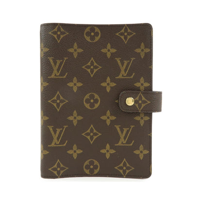 Louis Vuitton Ring Agenda Cover Monogram Canvas, Brown, Canvas, Briefcase