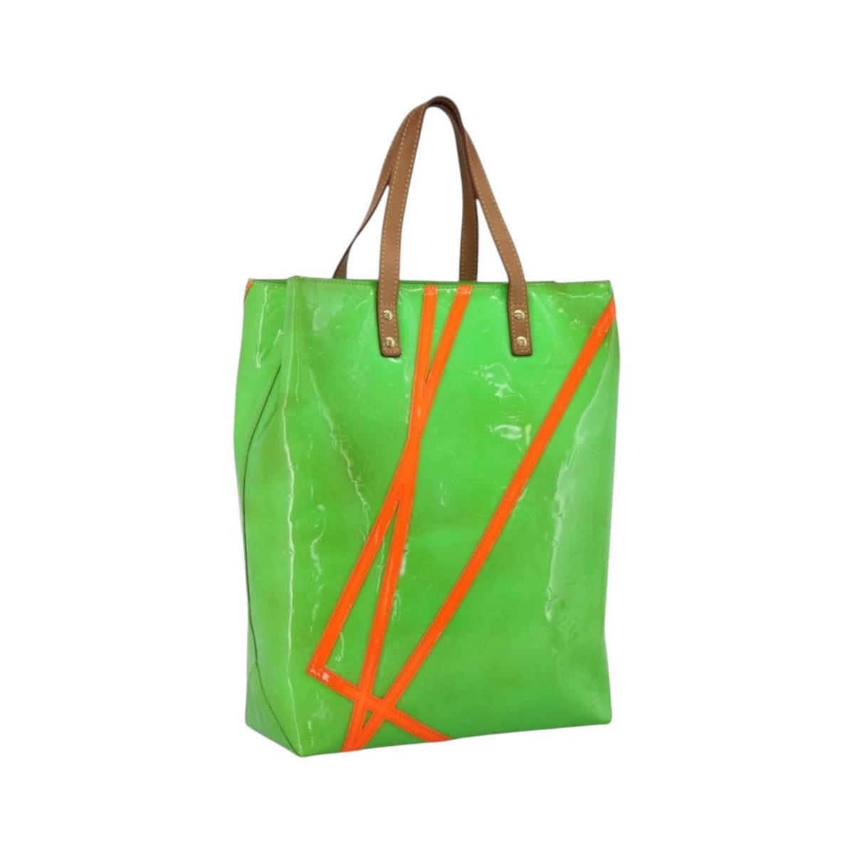 Louis Vuitton Robert Wilson Reade Vernis, Green, Patent Leather, Tote Bag
