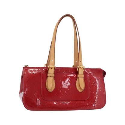 Louis Vuitton Rosewood Avenue Monogram Vernis, Red, Patent Leather, Handbag