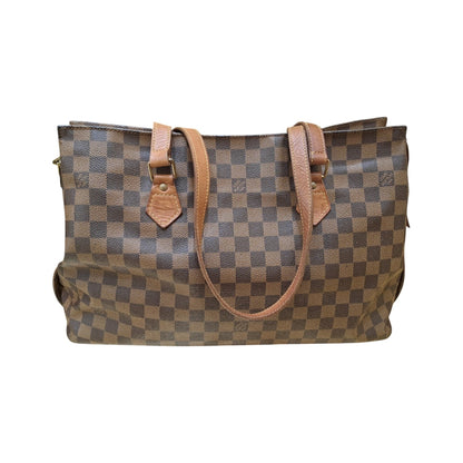 Louis Vuitton Sac Shopping Tote Zip Monogram Canvas, Brown, Canvas, Tote Bag