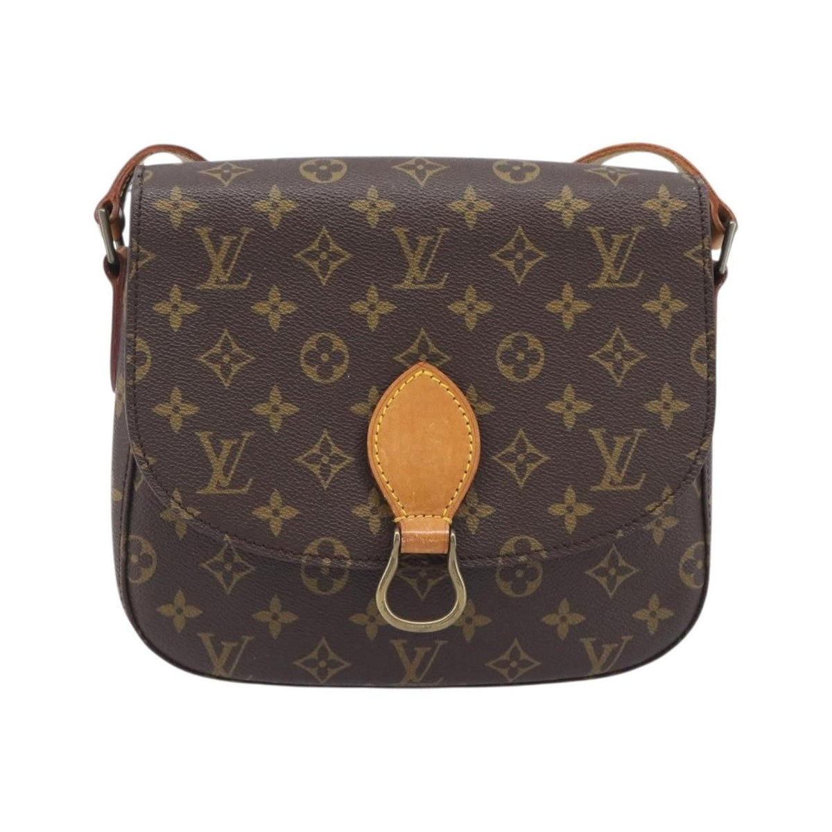 Louis Vuitton Saint Cloud Monogram Canvas, Brown, Canvas, Handbag