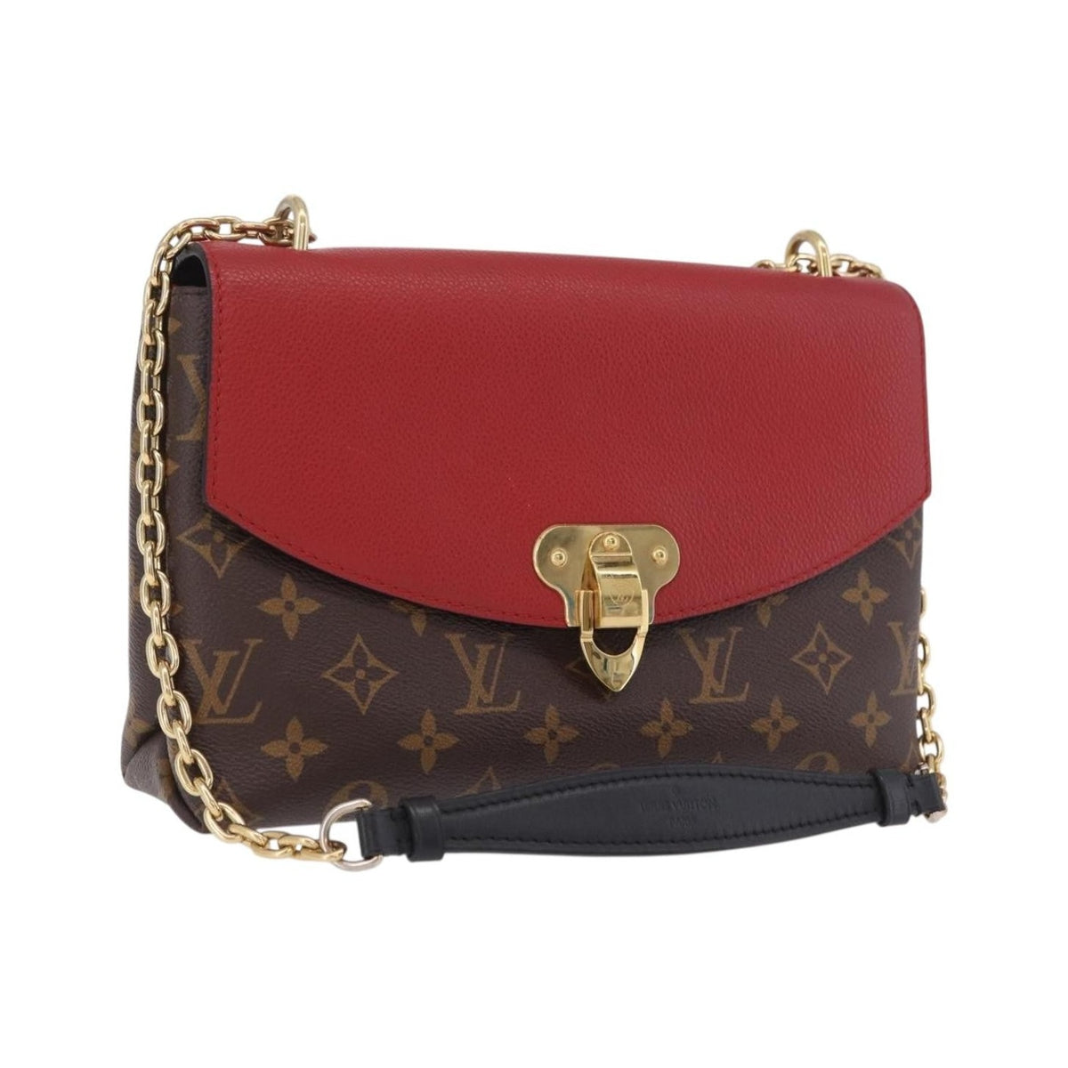 Louis Vuitton Saint Placide Monogram Canvas and Leather, Brown, Canvas, Handbag