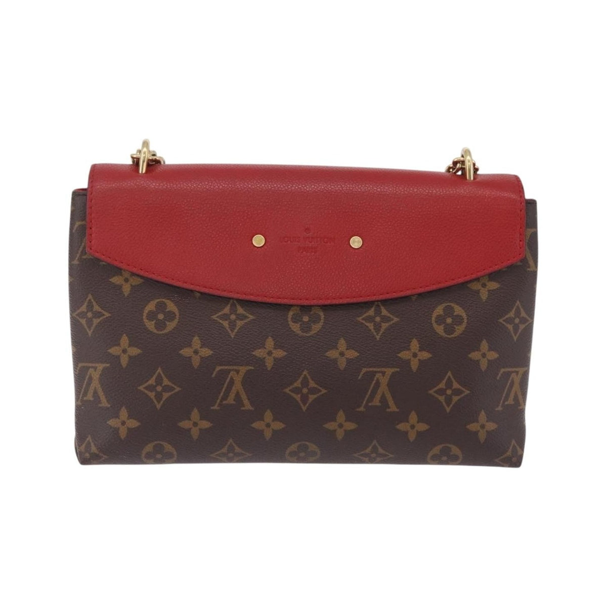 Louis Vuitton Saint Placide Monogram Canvas and Leather, Brown, Canvas, Handbag