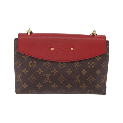 Louis Vuitton Saint Placide Monogram Canvas and Leather, Brown, Canvas, Handbag