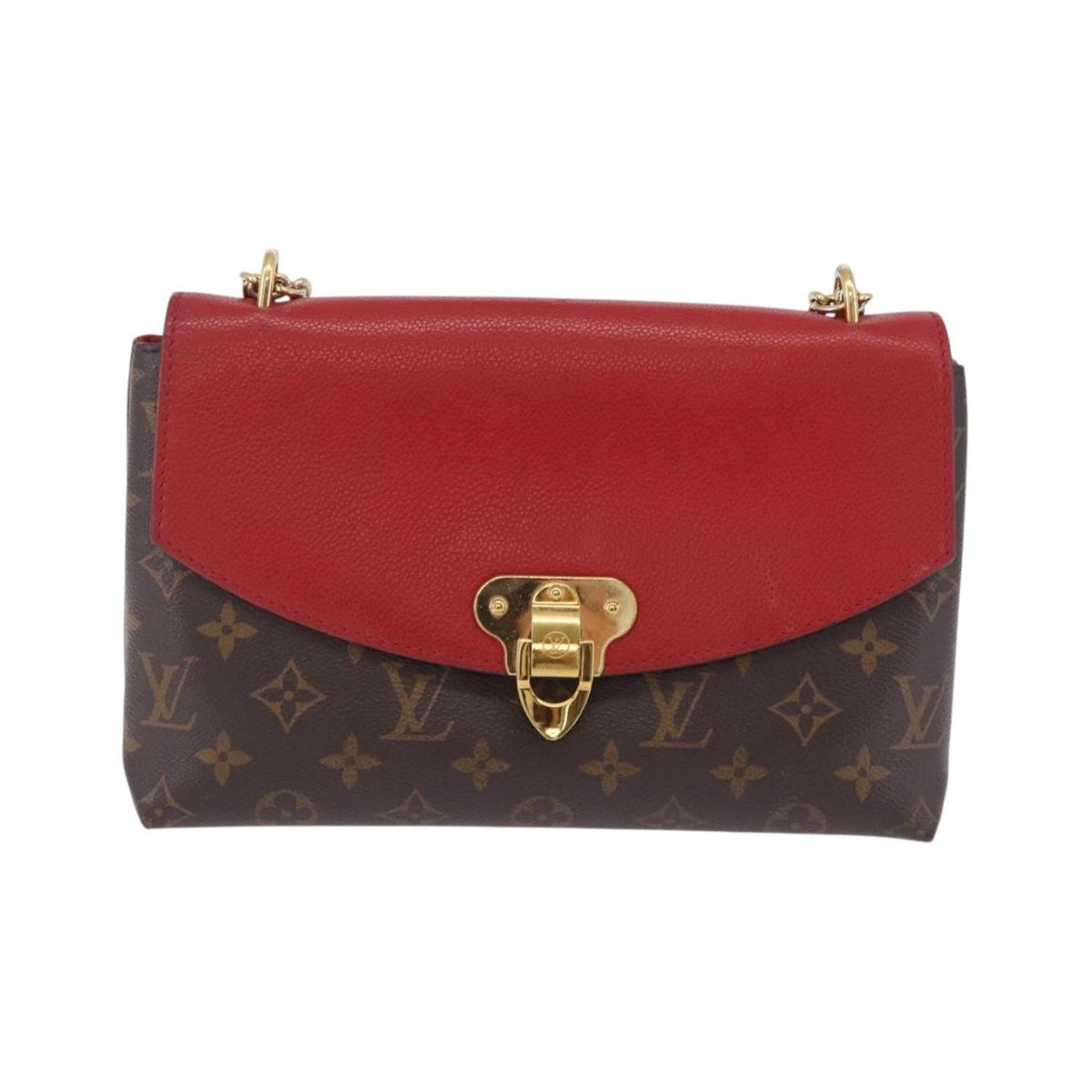 Louis Vuitton Saint Placide Monogram Canvas and Leather, Brown, Canvas, Handbag