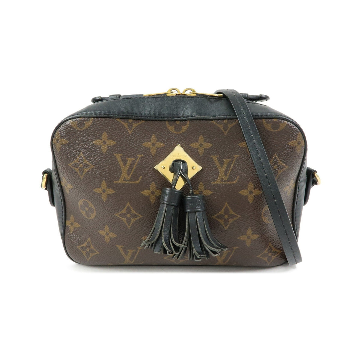 Louis Vuitton Saintonge Monogram Canvas with Leather, Brown, Canvas, Handbag