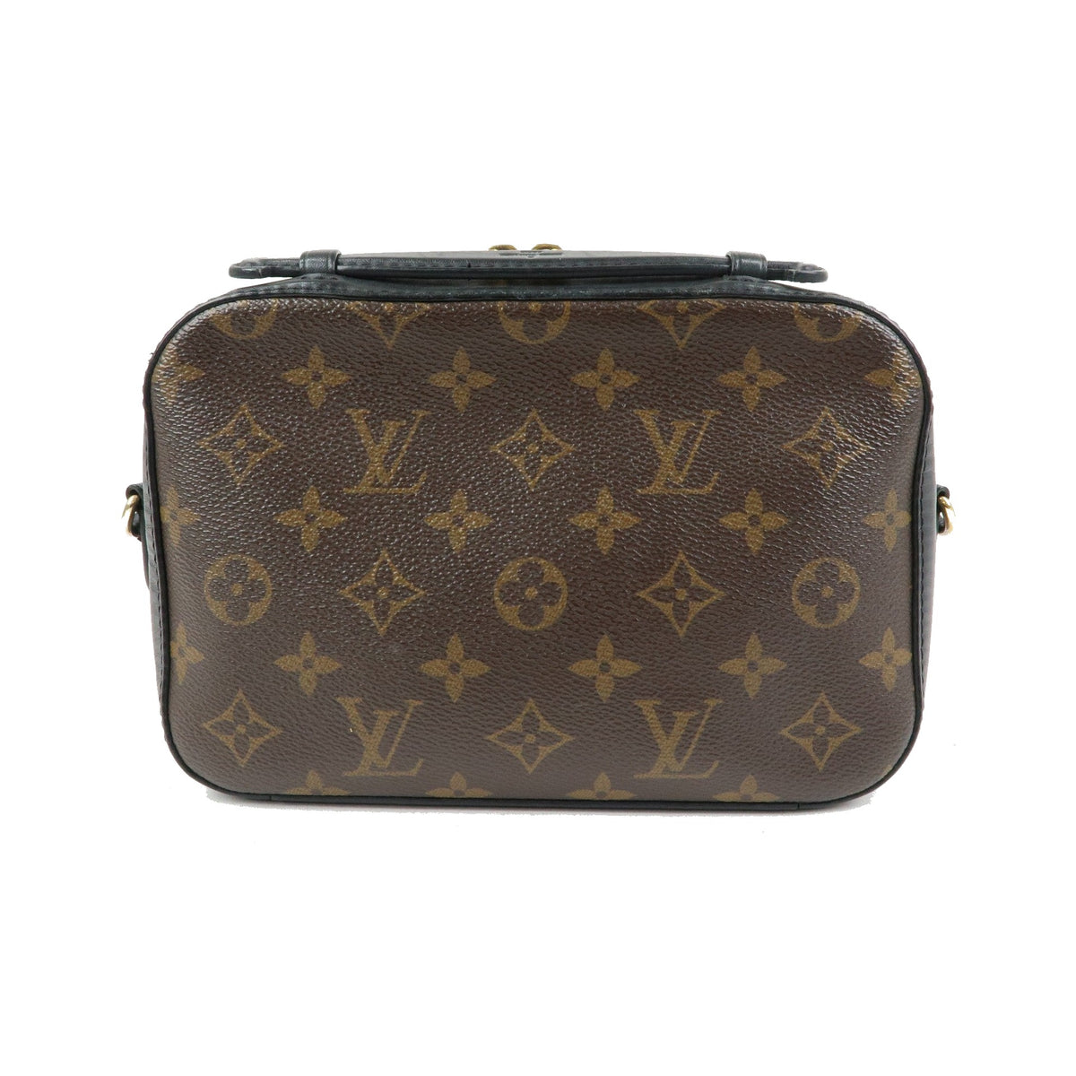 Louis Vuitton Saintonge Monogram Canvas with Leather, Brown, Canvas, Handbag