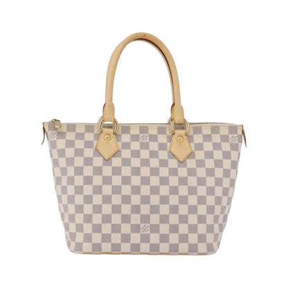Louis Vuitton Saleya Damier, White, Canvas, Handbag