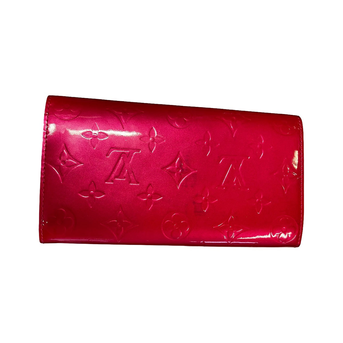 Louis Vuitton Sarah Monogram Vernis, Pink, Patent Leather, Wallet