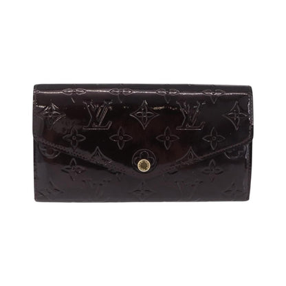 Louis Vuitton Sarah Wallet NM Monogram Vernis, Burgundy, Patent Leather, Wallet