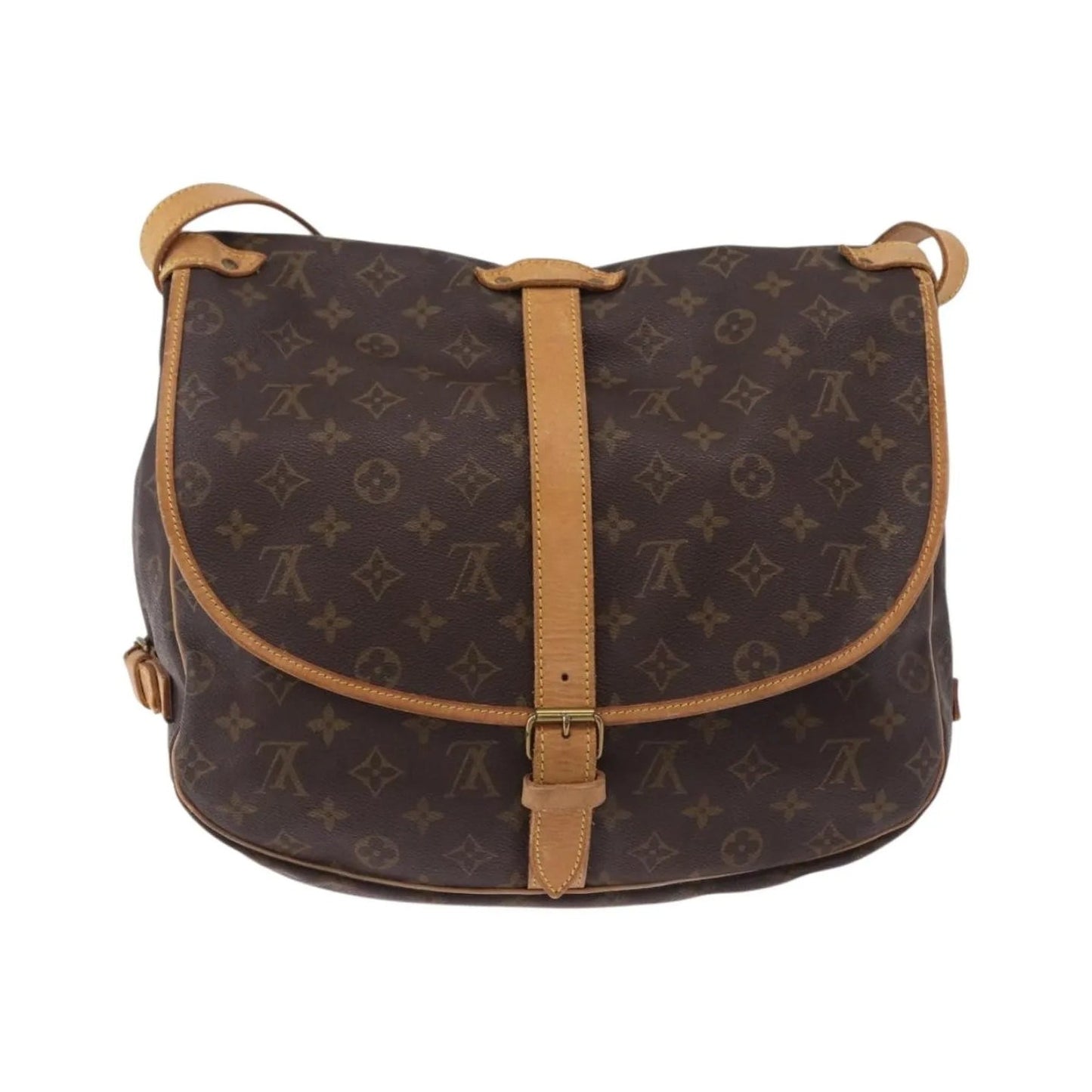 Louis Vuitton Saumur Monogram, Brown, Canvas, Shoulder Bag