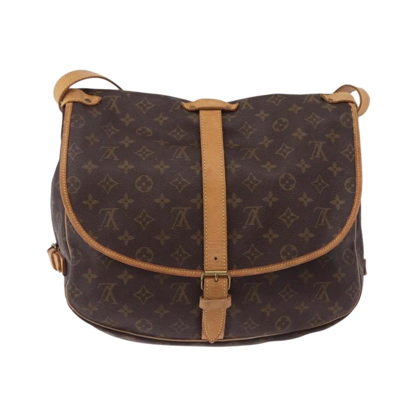 Louis Vuitton Saumur Monogram, Brown, Canvas, Shoulder Bag