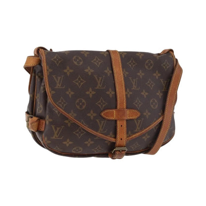 Louis Vuitton Saumur Monogram, Brown, Canvas, Shoulder Bag