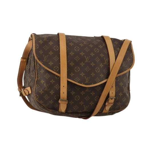 Louis Vuitton Saumur Monogram Canvas, Brown, Canvas, Shoulder Bag