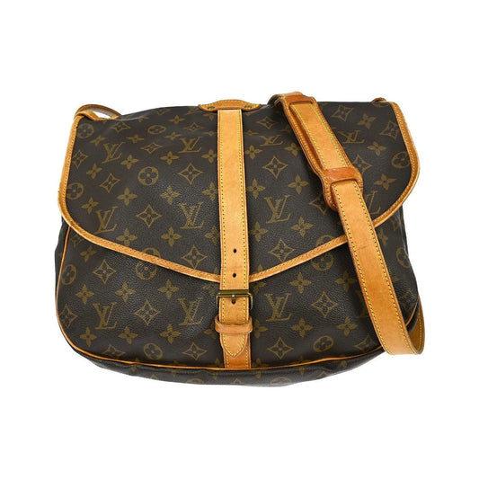 Louis Vuitton Saumur Monogram Canvas, Brown, Canvas, Shoulder Bag