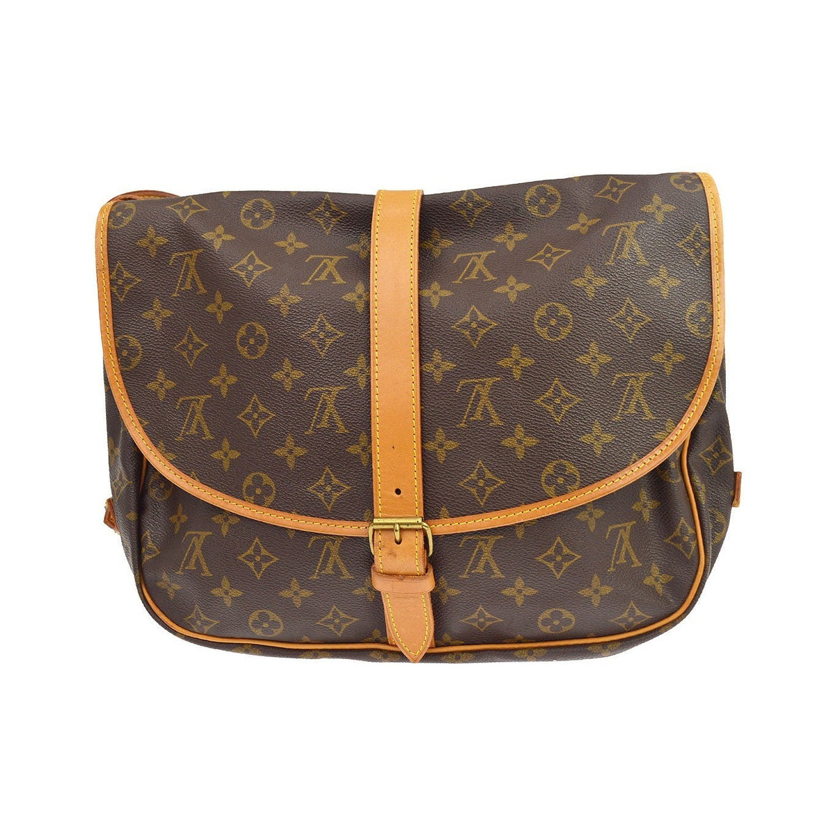 Louis Vuitton Saumur Monogram Canvas, Brown, Canvas, Shoulder Bag