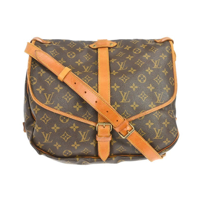 Louis Vuitton Saumur Monogram Canvas, Brown, Canvas, Handbag