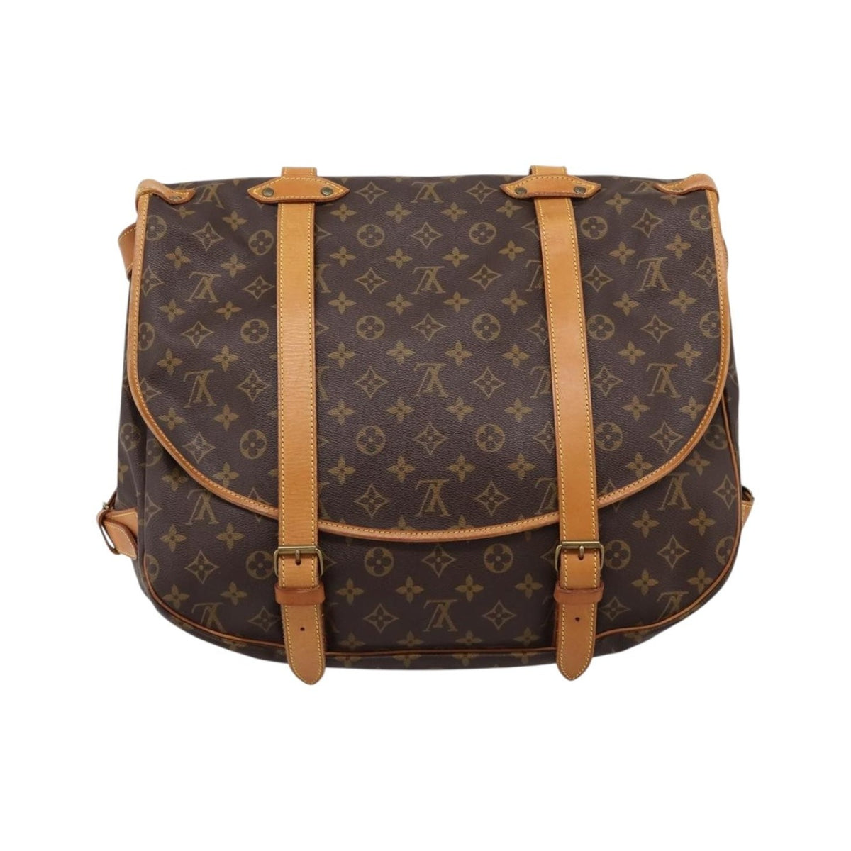 Louis Vuitton Saumur Monogram Canvas, Brown, Canvas, Shoulder Bag