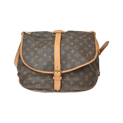Louis Vuitton Saumur Monogram Canvas, Brown, Canvas, Shoulder Bag