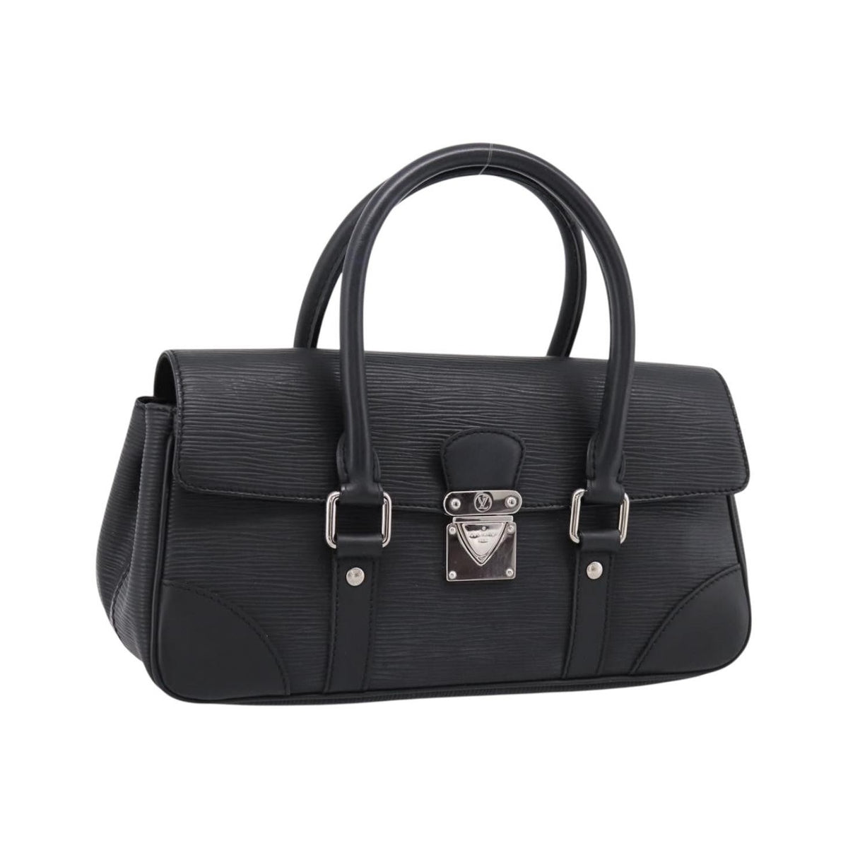 Louis Vuitton Segur Epi Leather, Black, Leather, Handbag