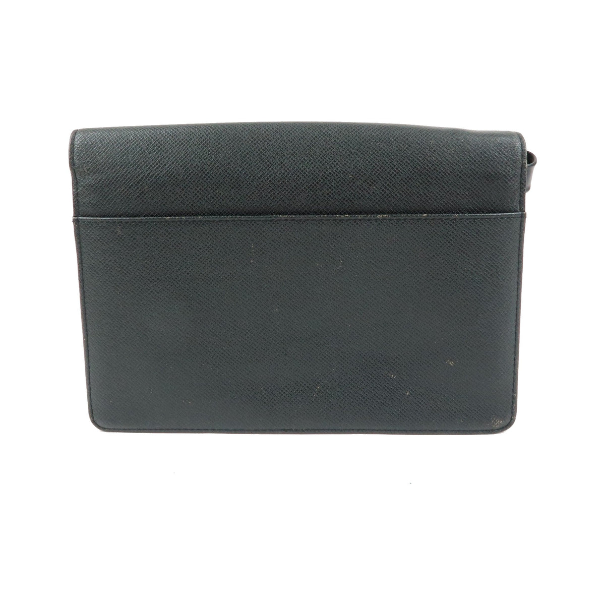 Louis Vuitton Selenga Pochette Taiga Leather, Black, Leather, Clutch