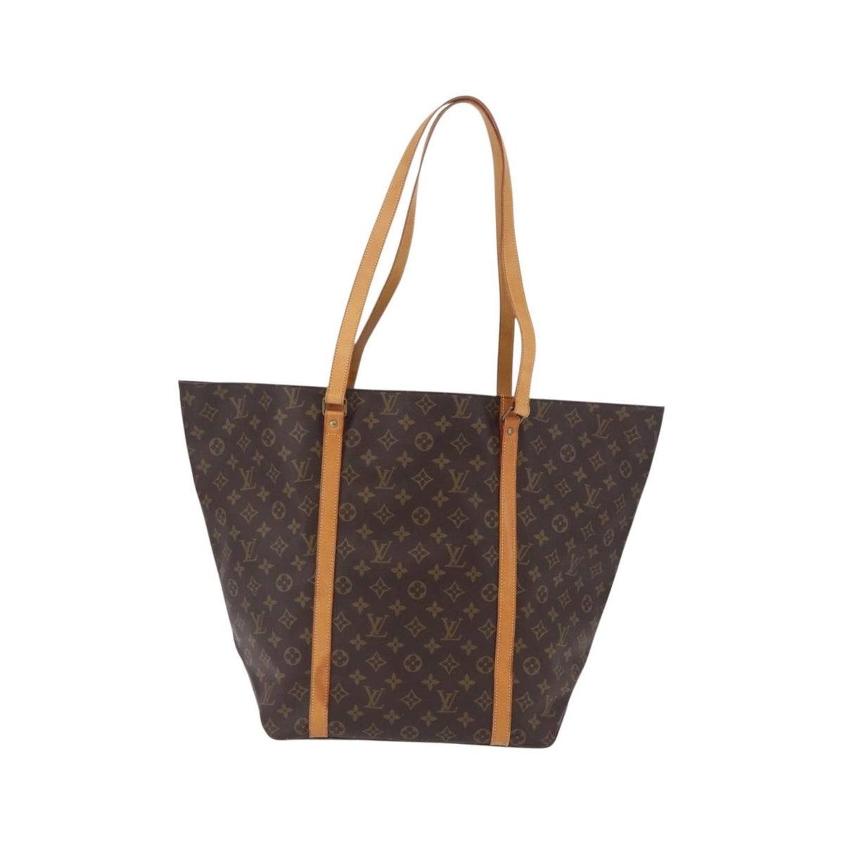 Louis Vuitton Shopping Sac Monogram Canvas, Brown, Canvas, Handbag