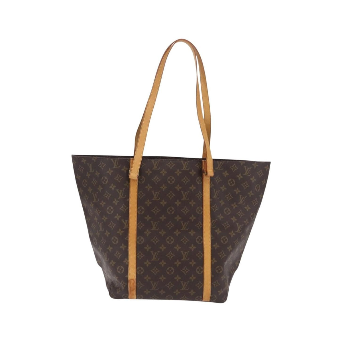 Louis Vuitton Shopping Sac Monogram Canvas, Brown, Canvas, Handbag