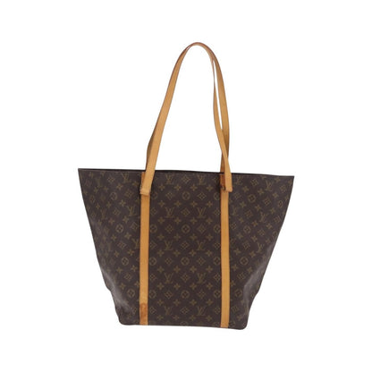 Louis Vuitton Shopping Sac Monogram Canvas, Brown, Canvas, Handbag