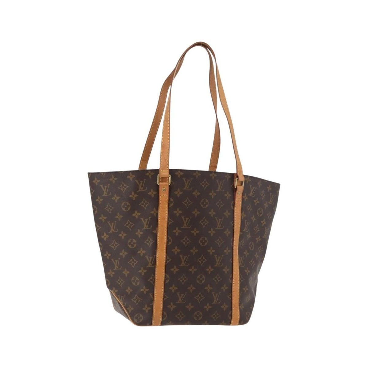 Louis Vuitton Shopping Sac Monogram Canvas, Brown, Canvas, Handbag