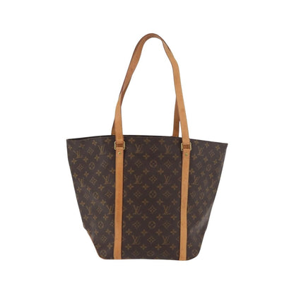 Louis Vuitton Shopping Sac Monogram Canvas, Brown, Canvas, Handbag