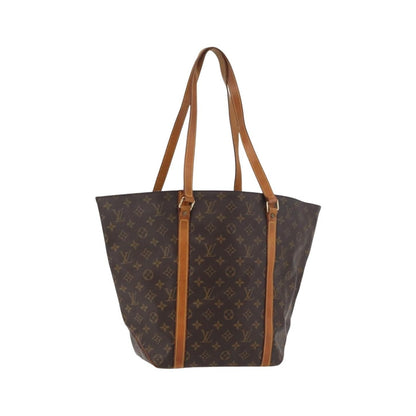 Louis Vuitton Shopping Sac Monogram Canvas, Brown, Canvas, Handbag